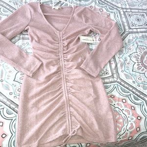 Pink/mauve long sleeve dress